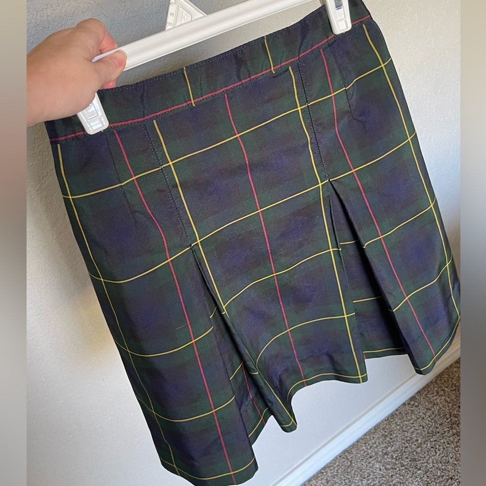 Plaid vintage school girl skirt